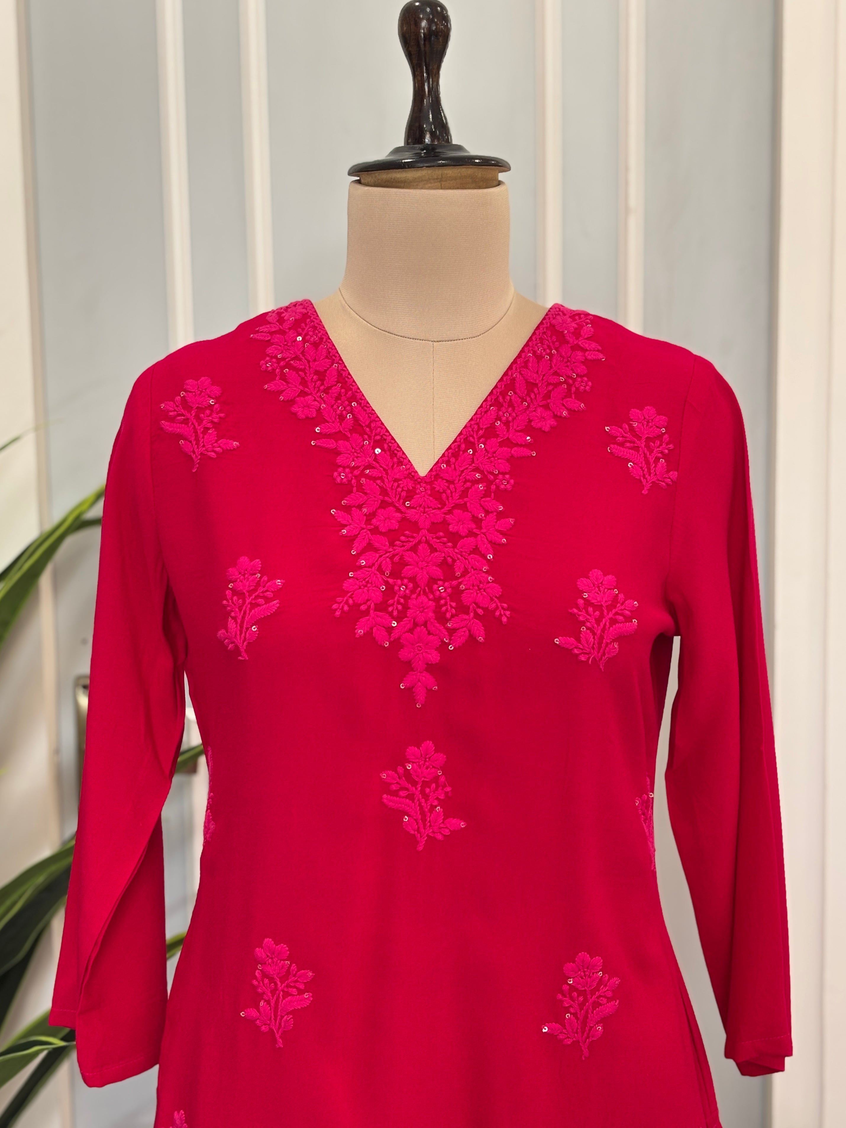 Women's Premium Straight Kurta Palazzo Set