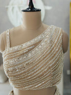 Glamour Pearl Work Saree Set