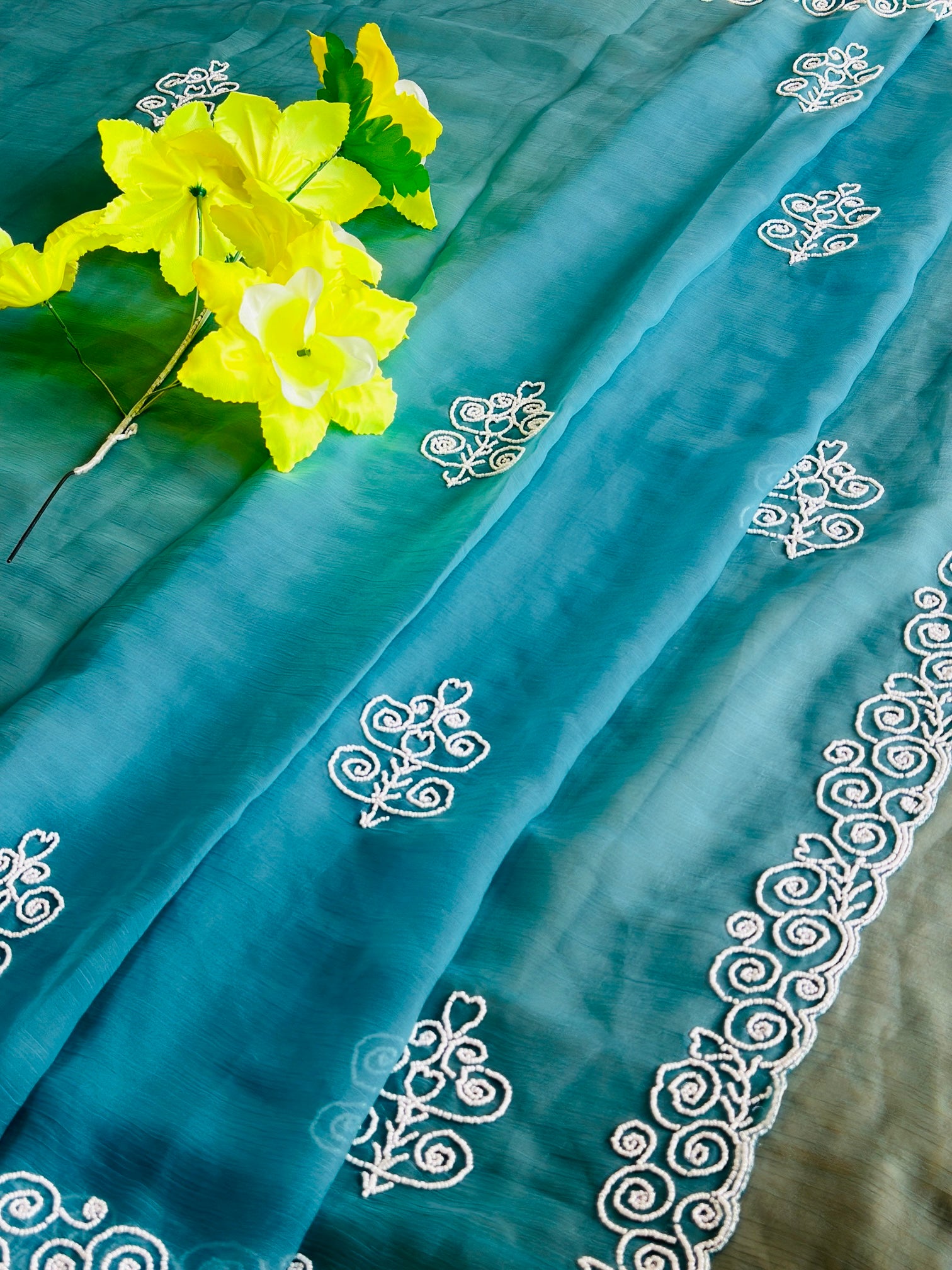 🍁Soot Saaz Pearl Saree 🍁