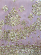 Premium Unstitched Crepe Handwork Suit
