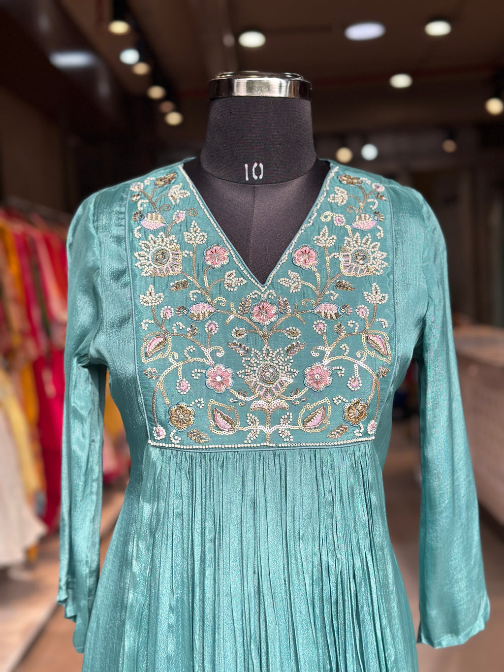 PURE CHINON HANDWORK SUIT