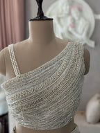Glamour Pearl Work Saree Set