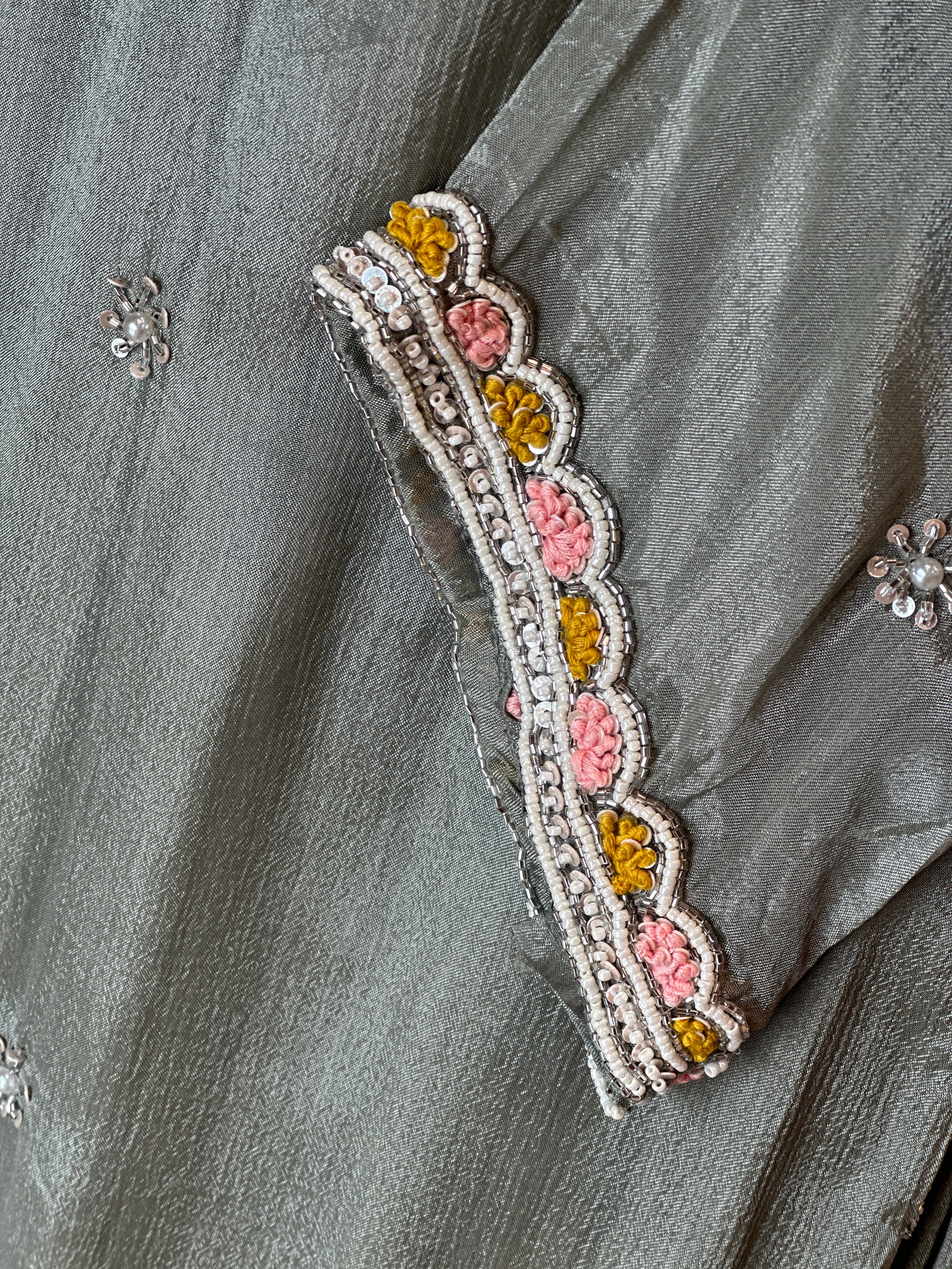 PURE CHINON HANDWORK GOWN