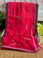 PREMIUM OMBRE JAAL HANDWORK SAREE