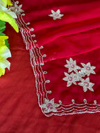 BEAUTIFUL HANDWORK CHIFFON SAREE