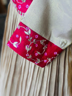 TRADITIONAL PURE ZARI TISSUE HANDWORK GOWN