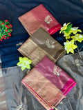 ORGANZA SAREE WITH PREMIUM HANDWORK