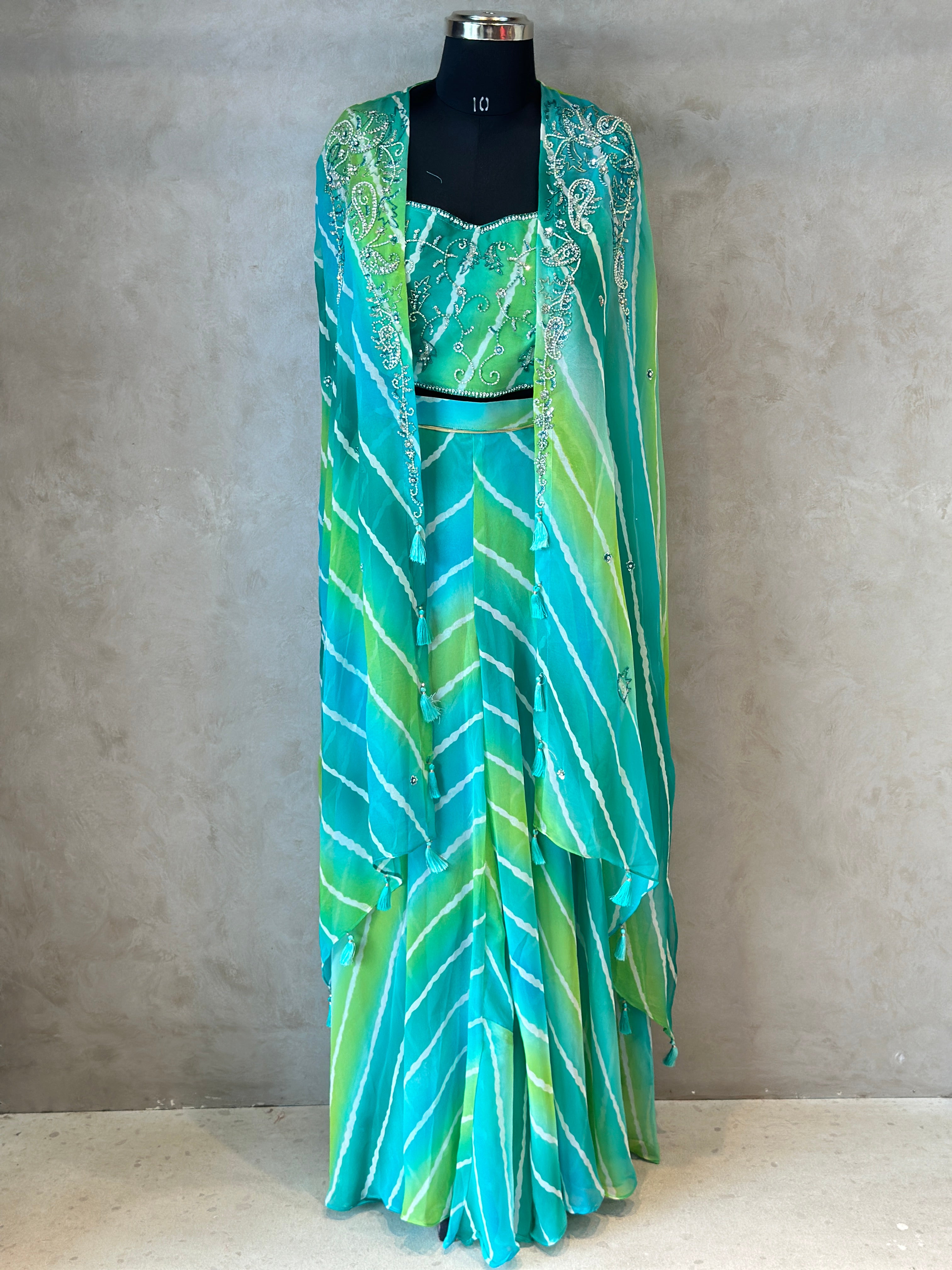 LAHARIYA DESIGNER PLAZO WITH SHURG SET