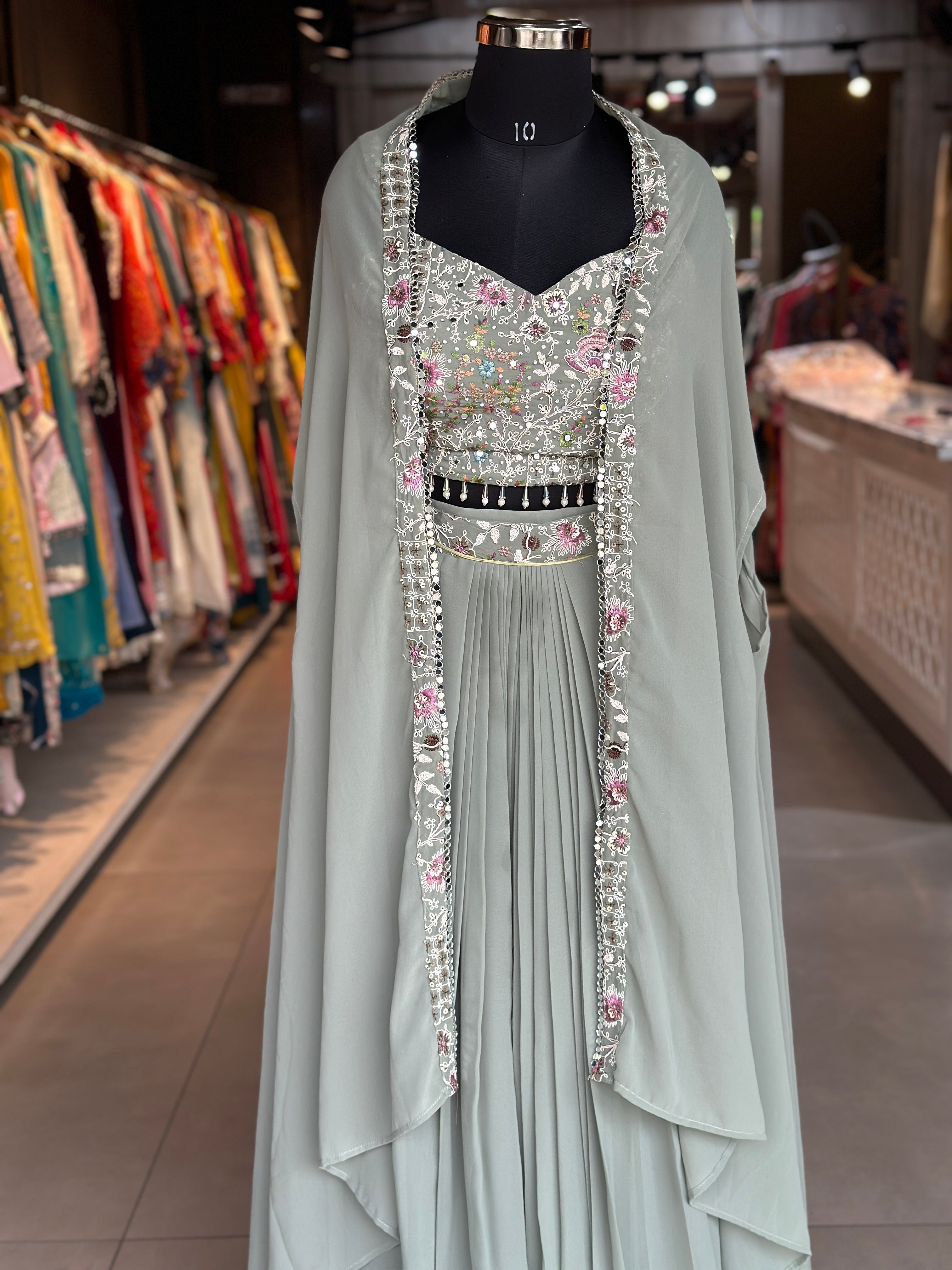 INDO-FUSION WITH SLIT SKIRT