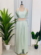Ind- fusion skirt set
