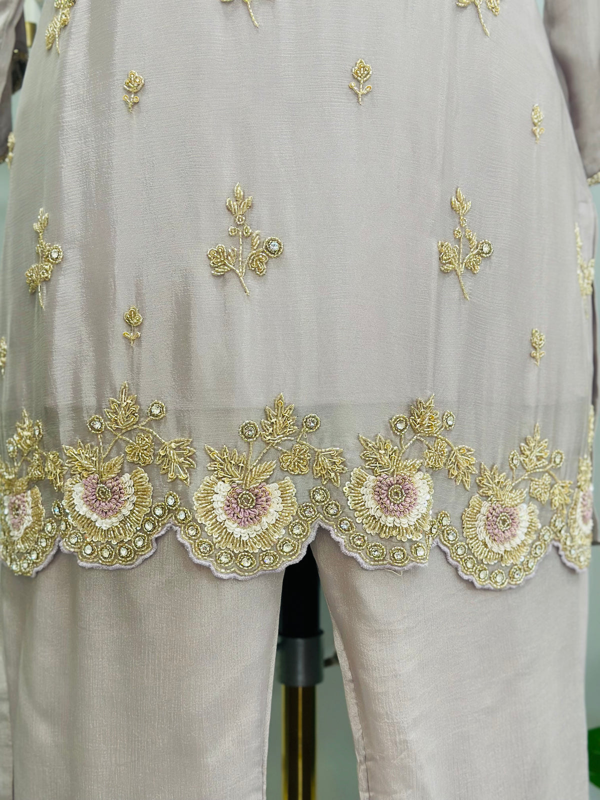 Ethereal Handwork Kurta Palazzo Set
