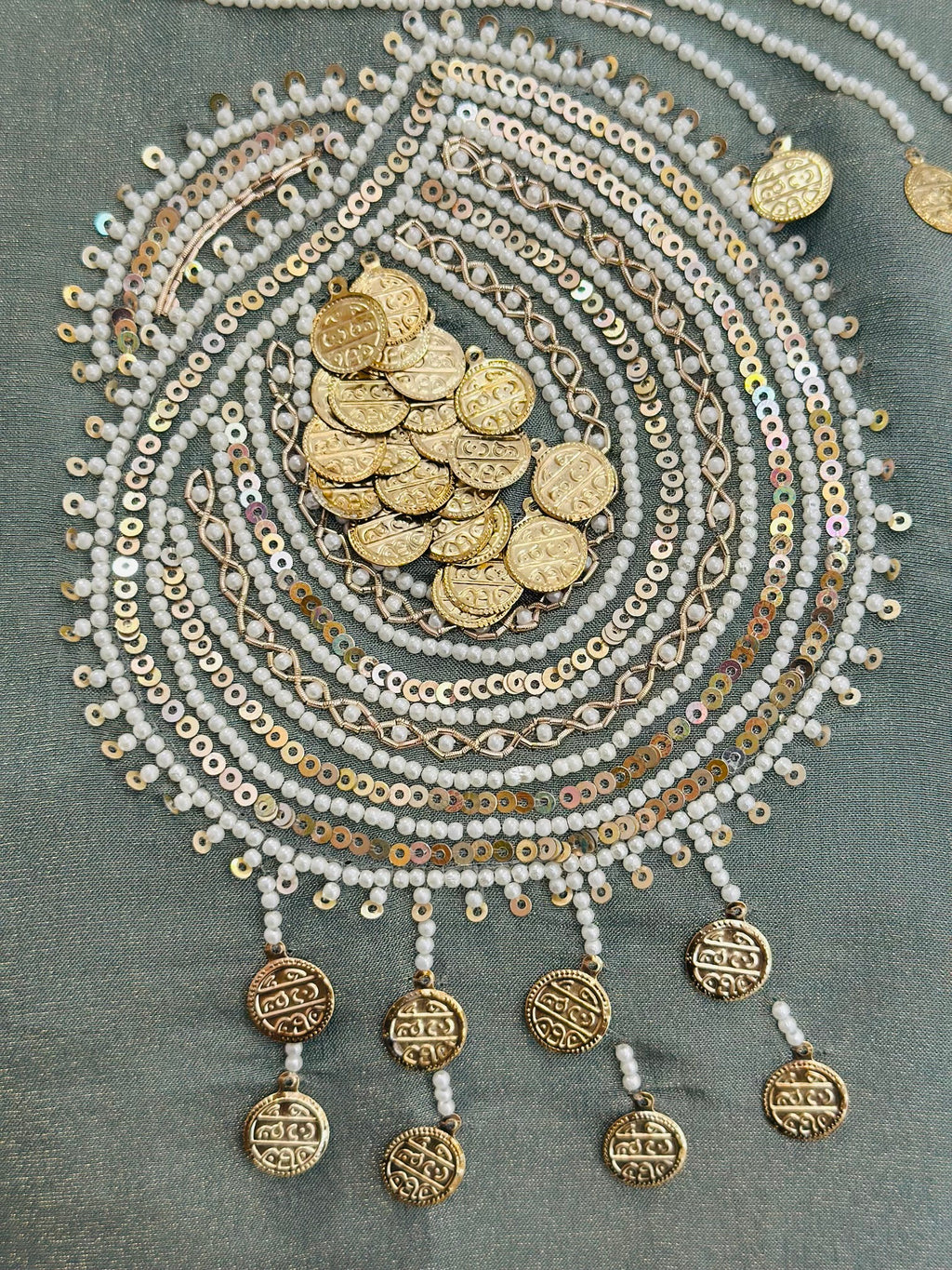 Premium Coin Work Indo-Western Co-ord Set