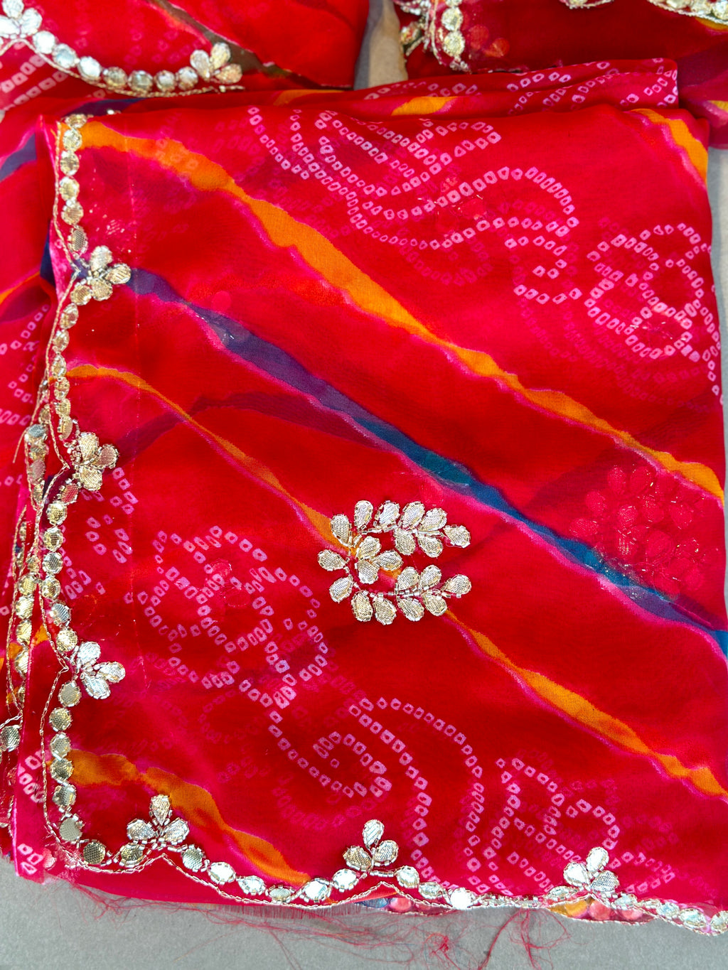 LAHARIYA HANDWORK CHIFFON SAREE