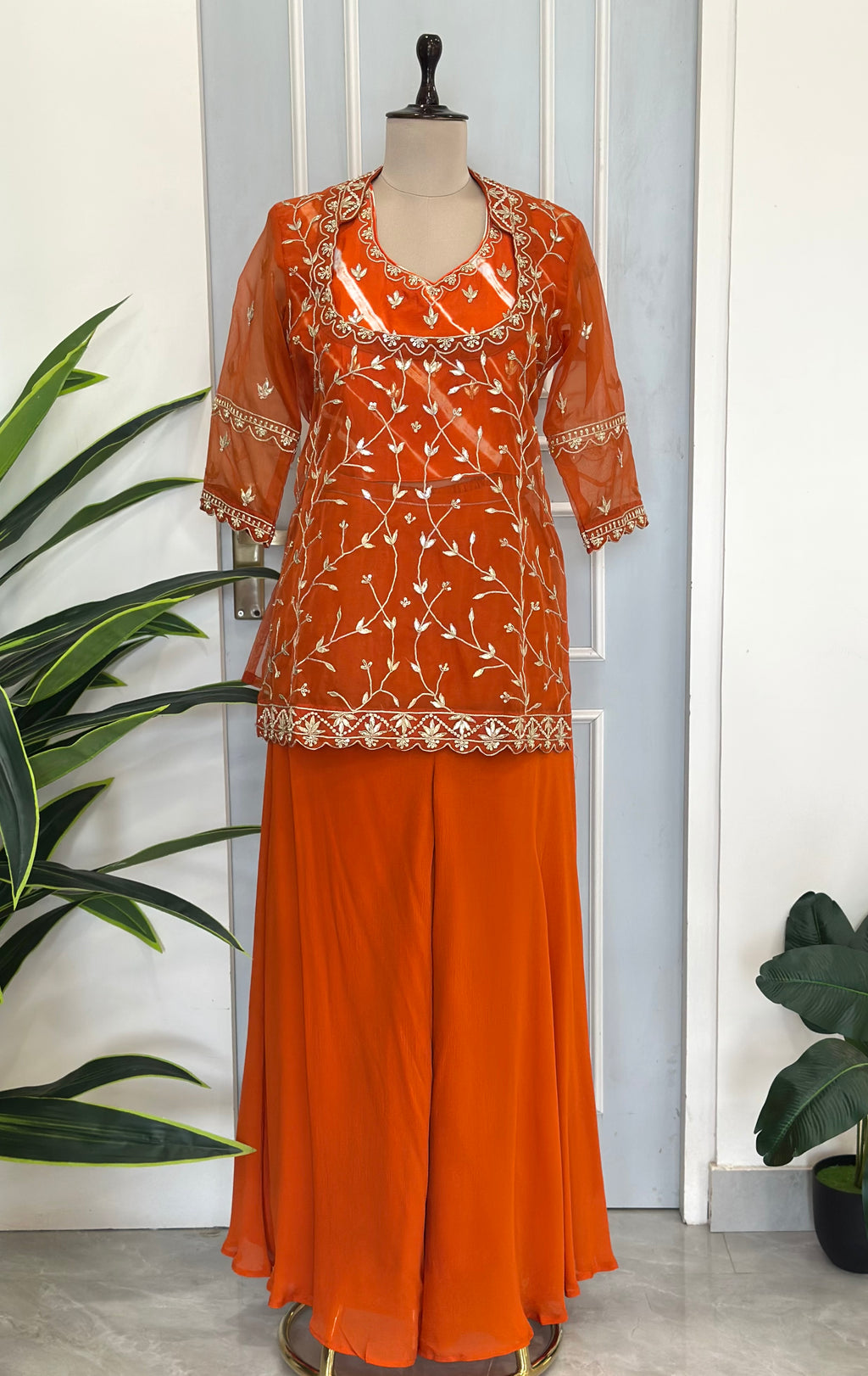 Gotapatti Handwork Designer Plazo Set