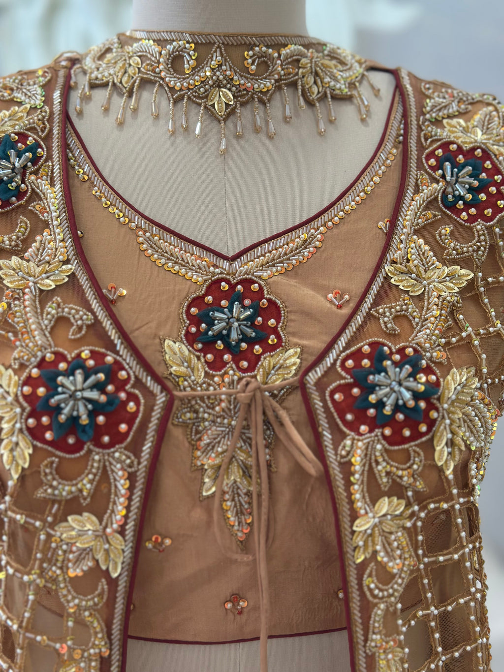 Designer Lehenga Set with Heavy Handwork jacket