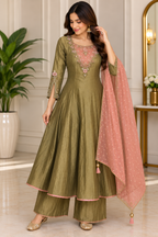 Floral Grace Handwork Anarkali Set