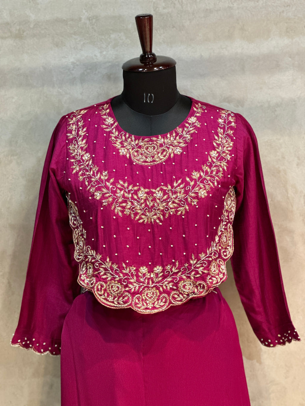 DESIGNER ZARDOSI HANDWORK PLAZO SET