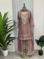 ✨ Elegant Mirror Work Farshi Set ✨
