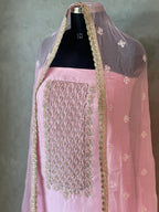 PURE ORGANZA HANDWORK SUIT SET