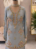 Luxe Handwork Kurta Sharara Set