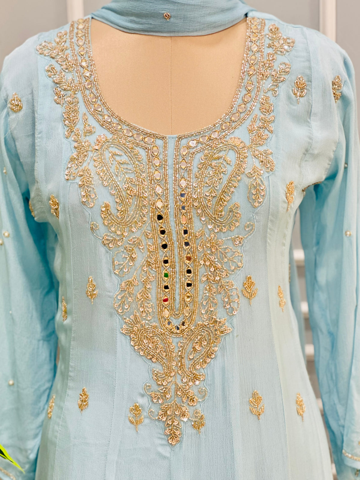 Beautiful Handwork Anarkali Set