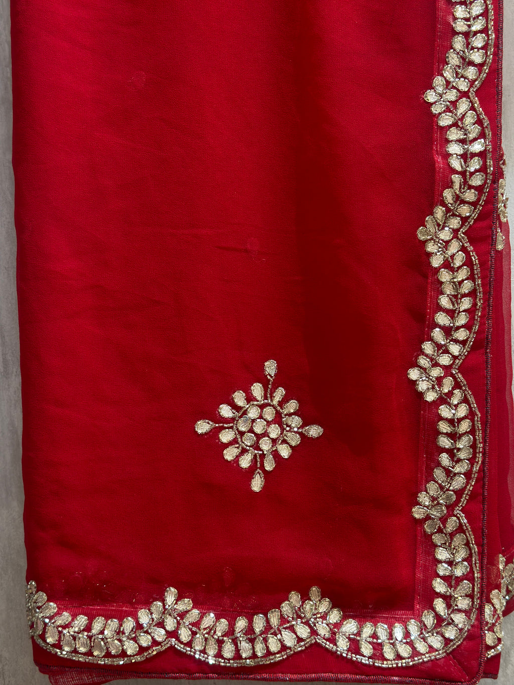 GOTA PATTI HANDWORK SAREE
