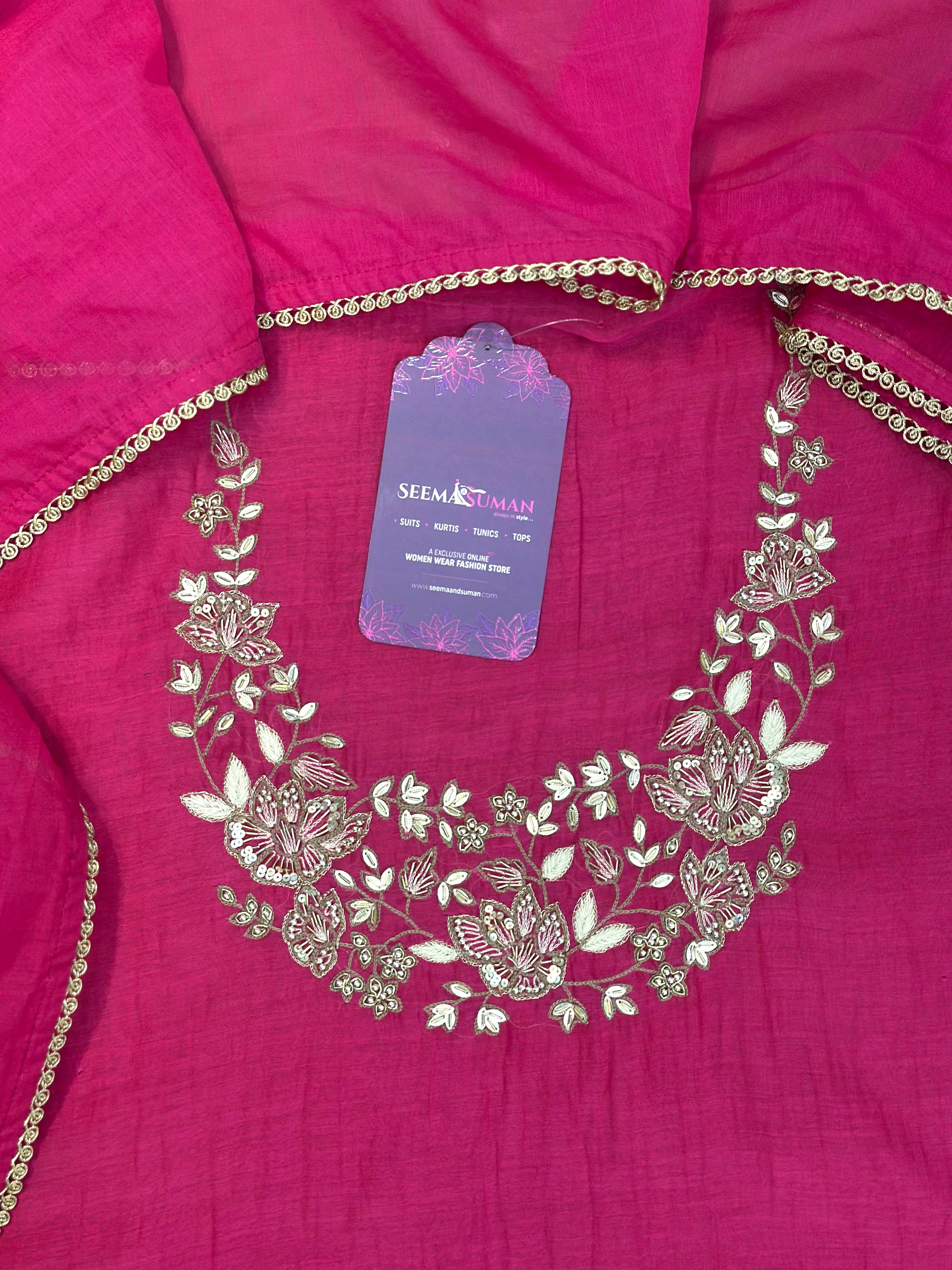 Graceful Festive Unstitched Suit