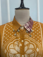Ombre Bandhani Printed Shirt Top