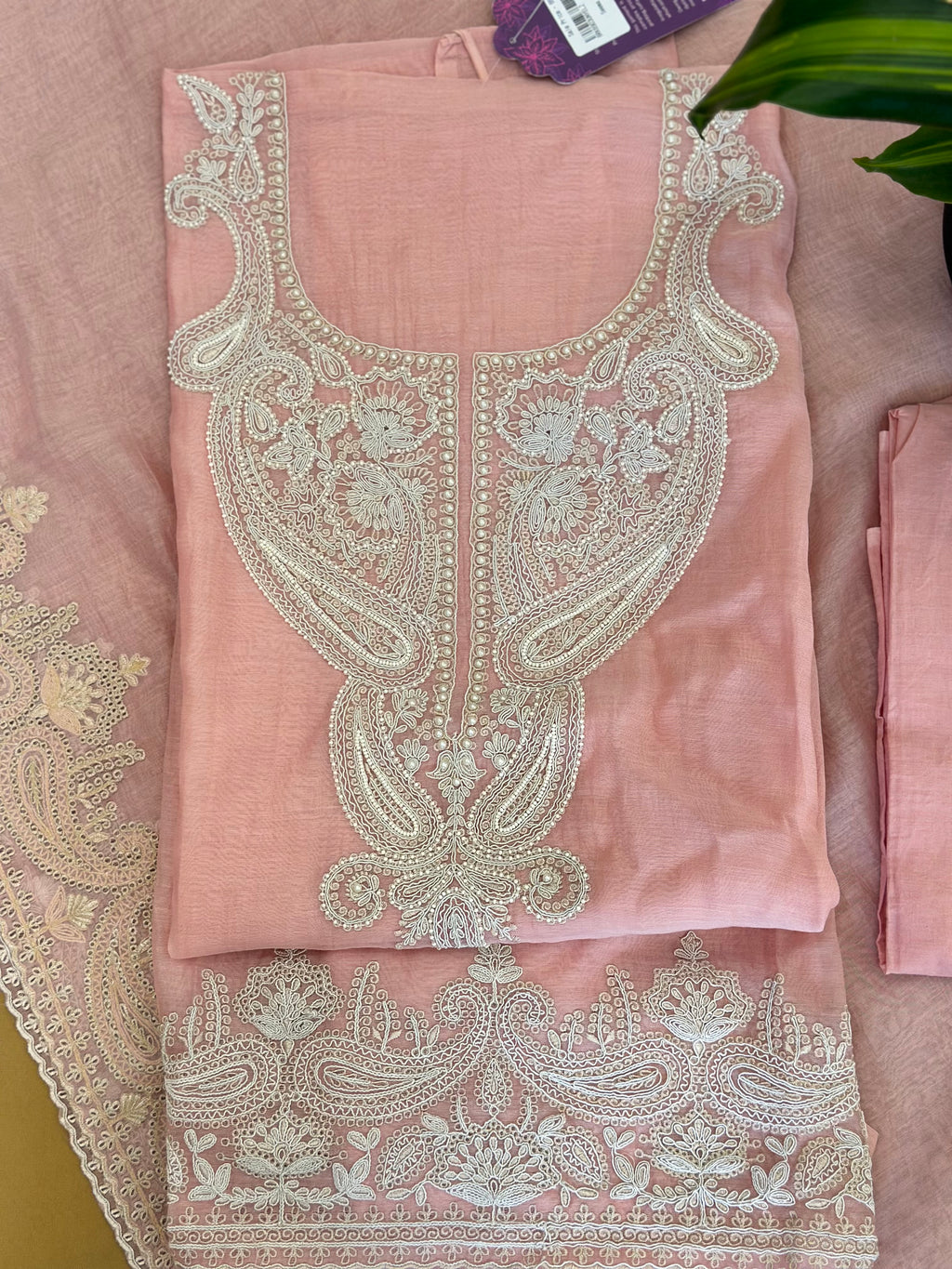 Royal Aari Elegance Unstitched Set