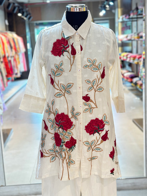 EMBROIDERED CO-ORD SET