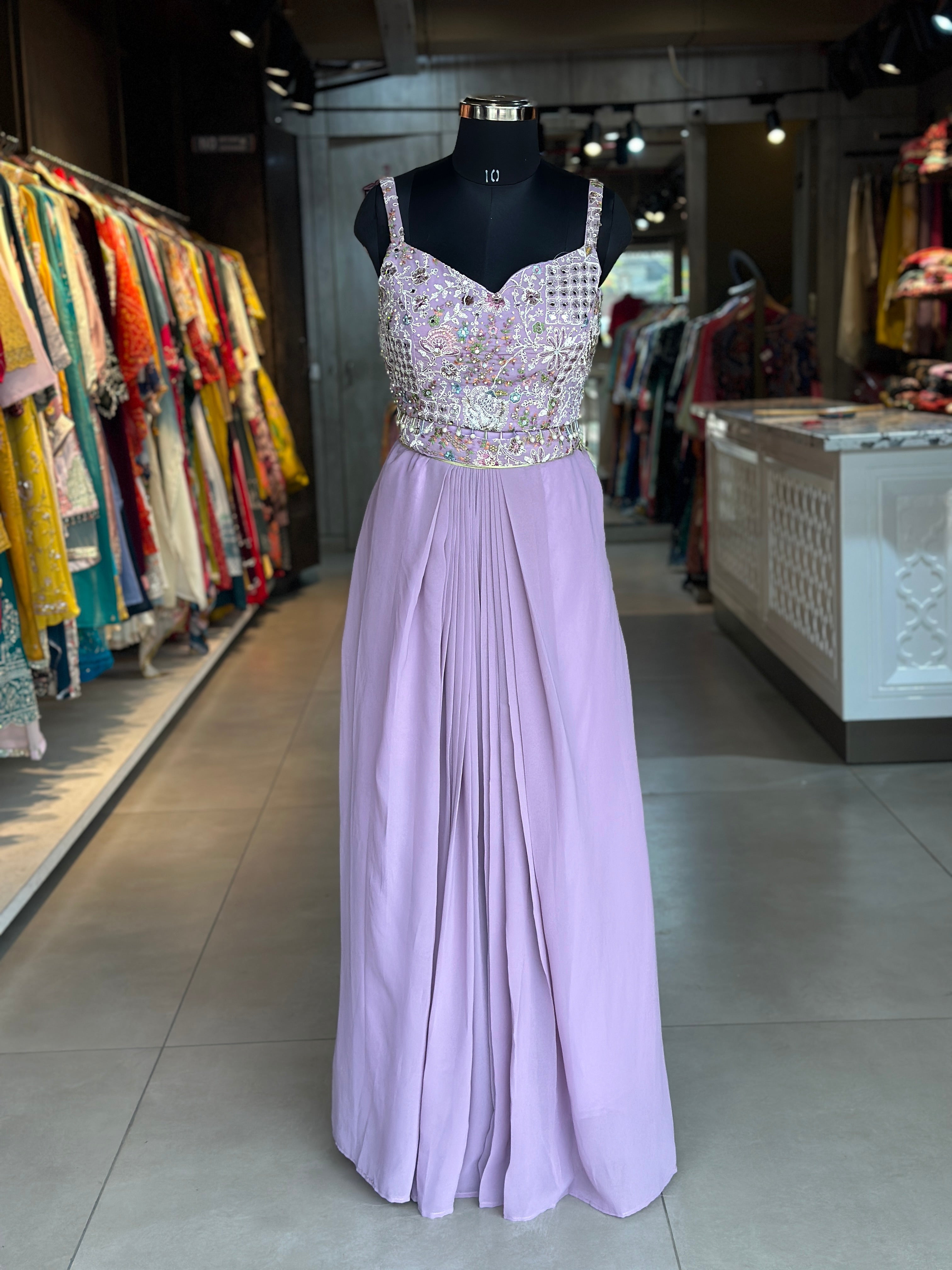 INDO-FUSION WITH SLIT SKIRT