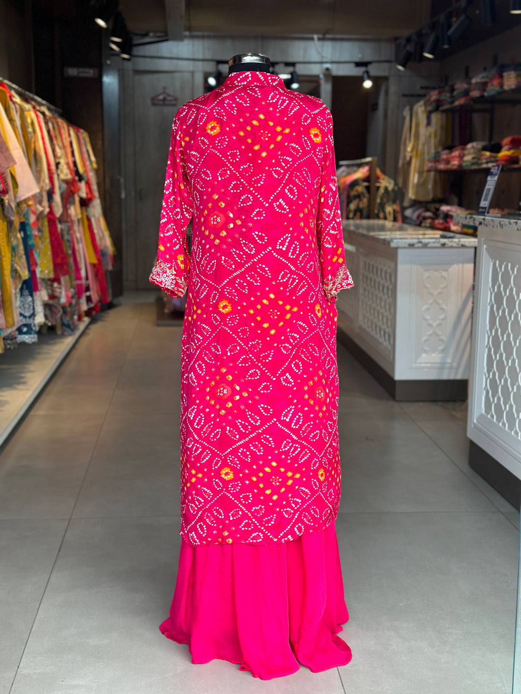 BHANDEJ GOWN WITH SHURG