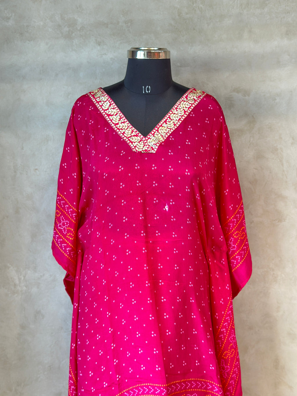 PURE CHINON KAFTAN WITH AFGANI PANT