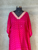 PURE CHINON KAFTAN WITH AFGANI PANT