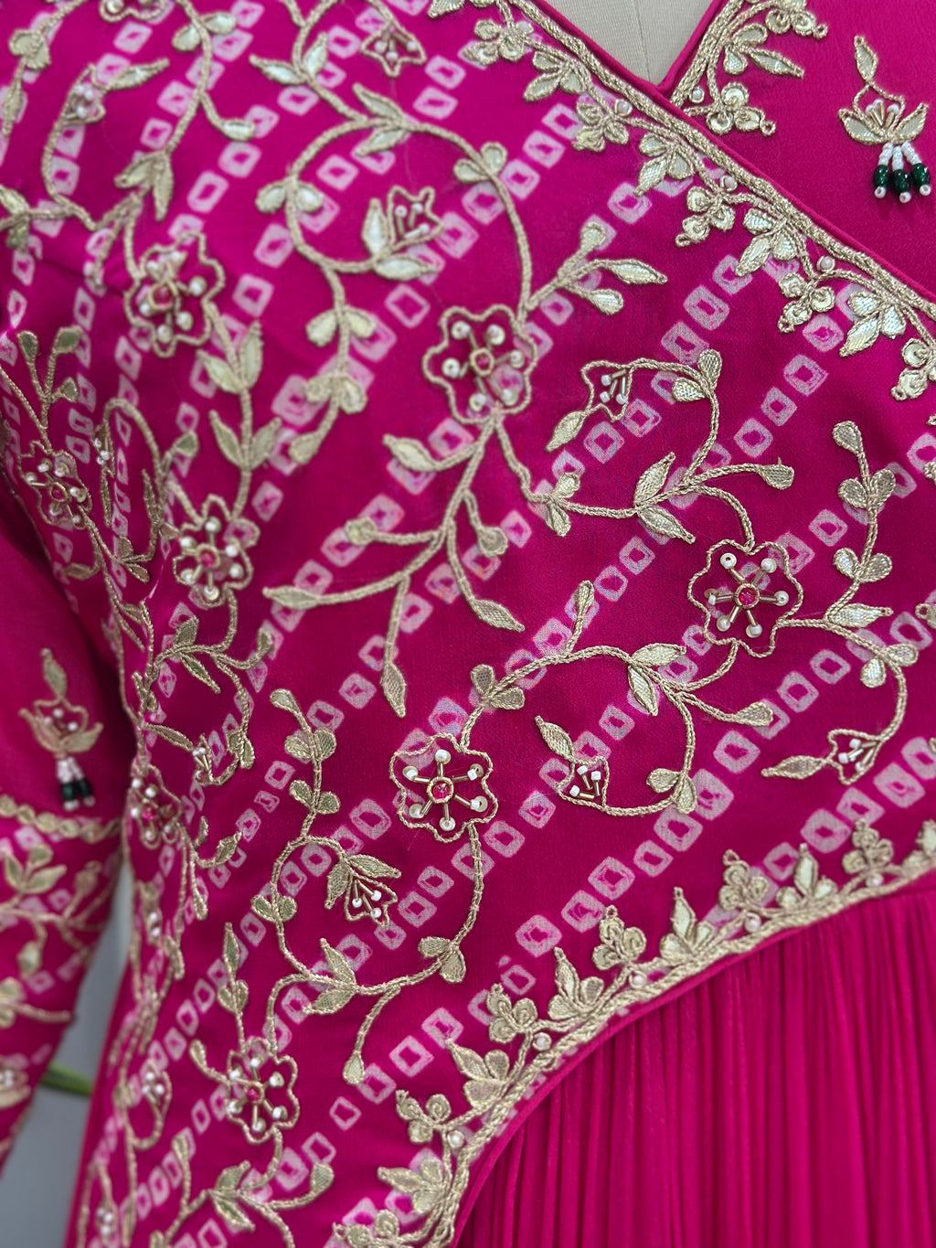✨ Graceful Handwork Anarkali Gown & Dupatta Ensemble ✨