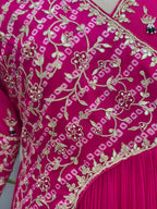 ✨ Graceful Handwork Anarkali Gown & Dupatta Ensemble ✨