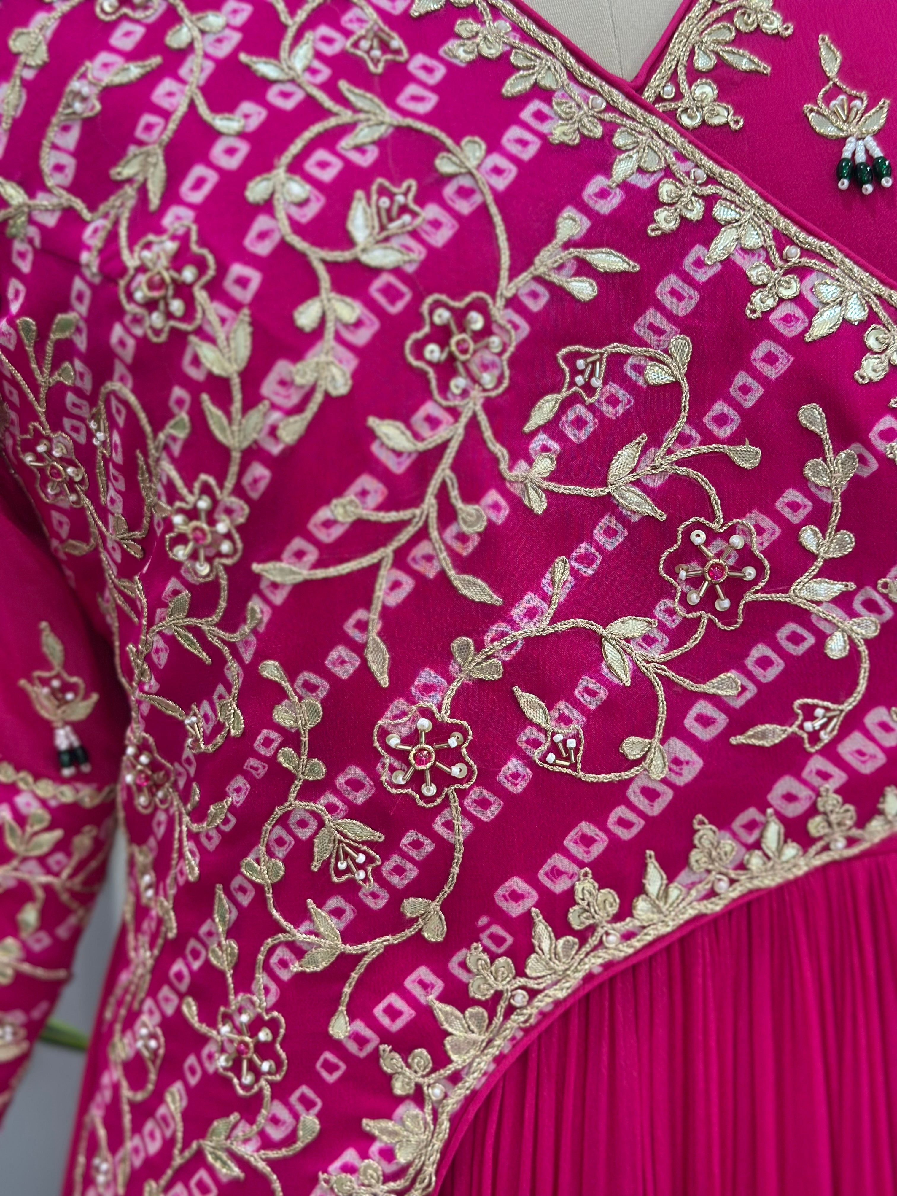 ✨ Graceful Handwork Anarkali Gown & Dupatta Ensemble ✨