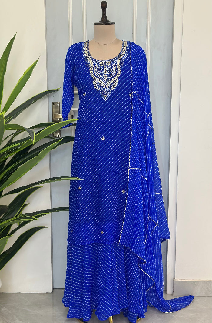 Premium Leheriya Inspired Suit Set