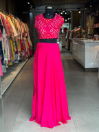 BHANDEJ GOWN WITH SHURG