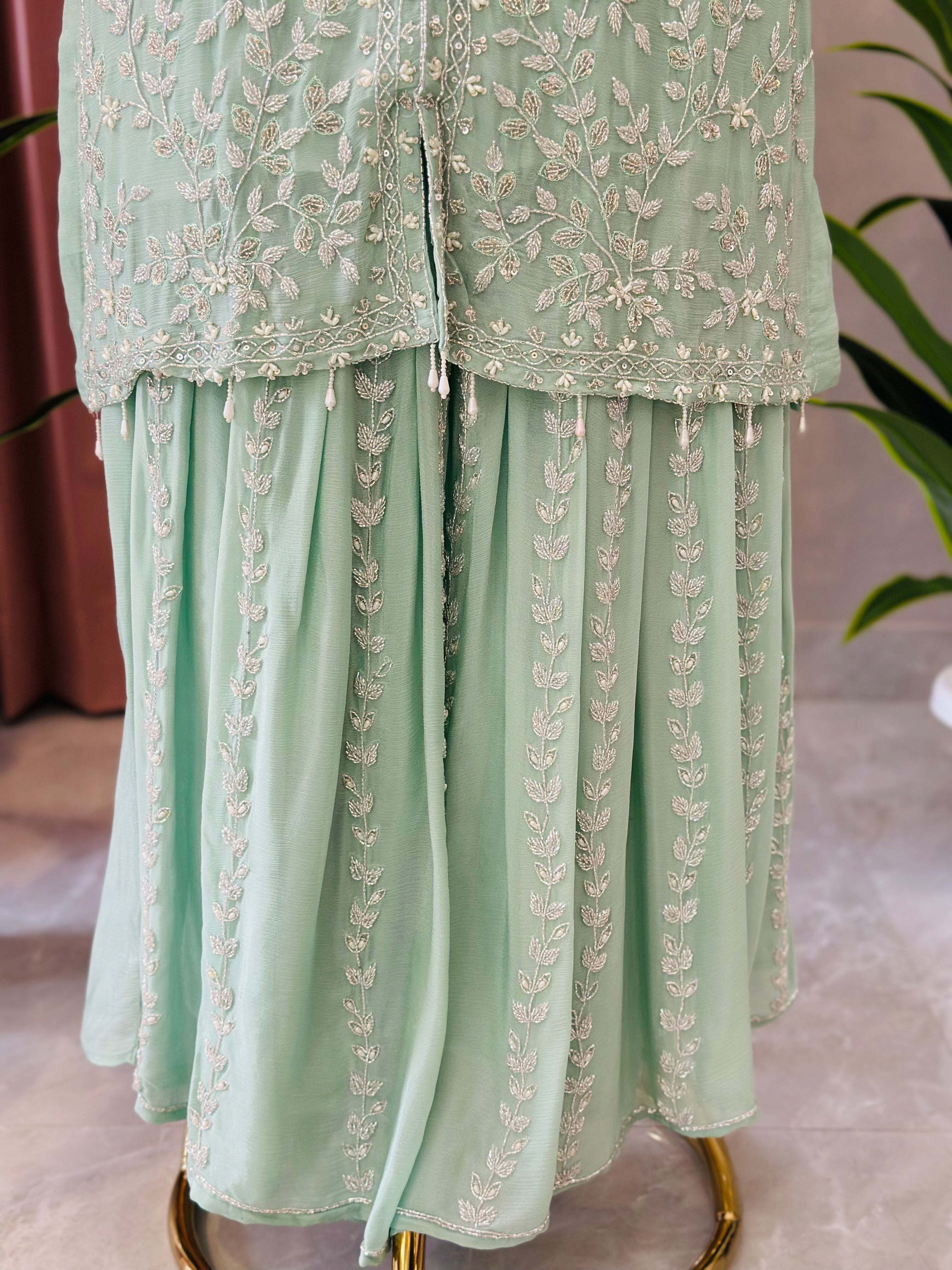 Premium Heavy Handwork Sharara Set
