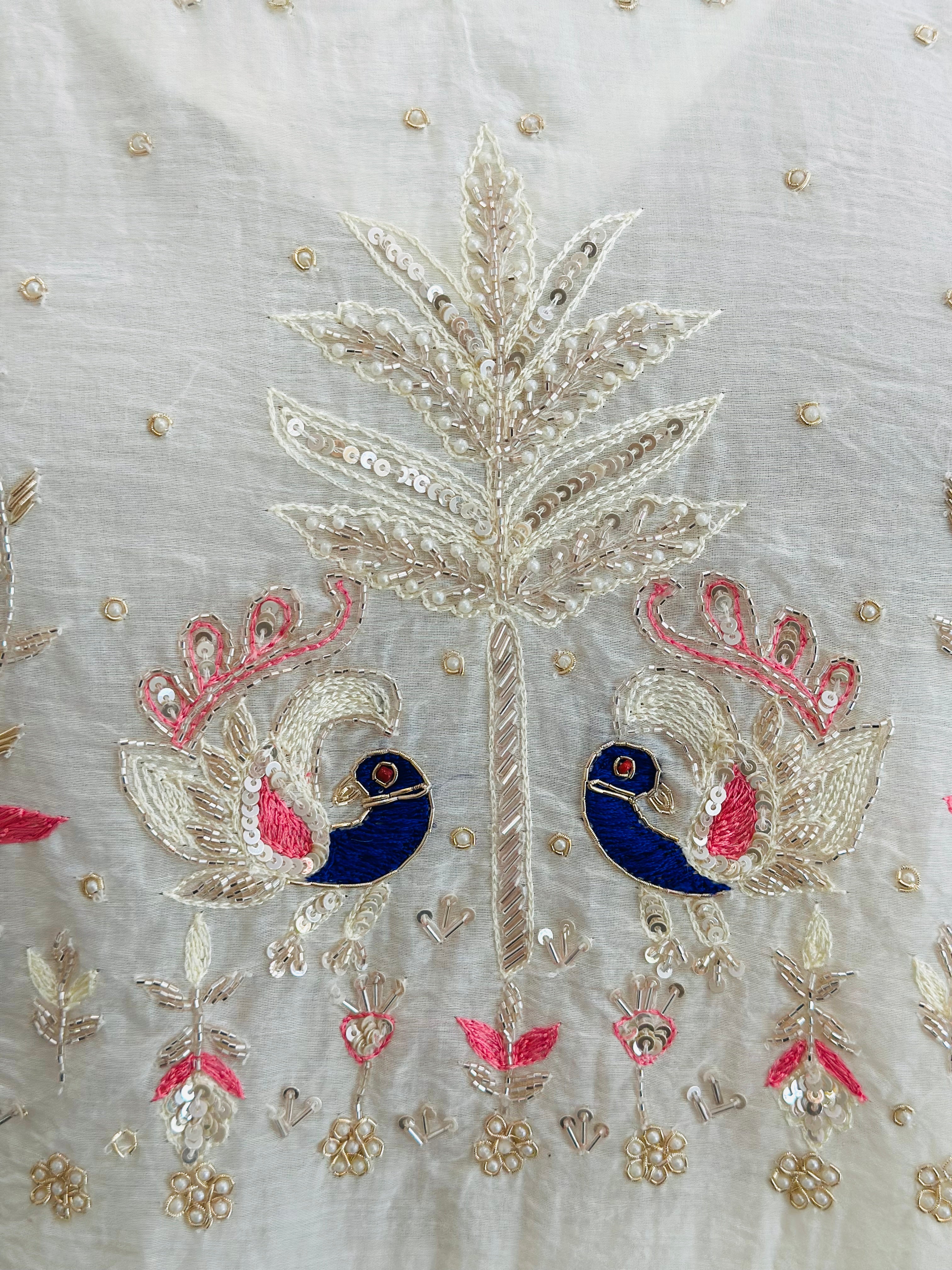 A-line kurta Set With Zardozi handwork Detailing