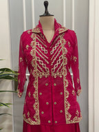 ✨ Traditional Gotapatti Handwork Indo-western Set ✨