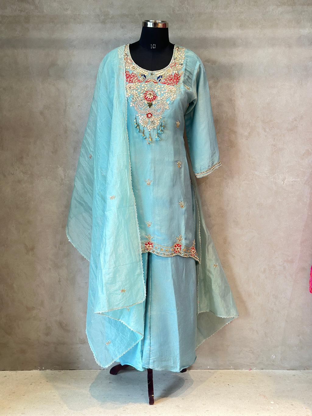 PREMIUM ZARDOSI HANDWORK SHORT ANARKALI