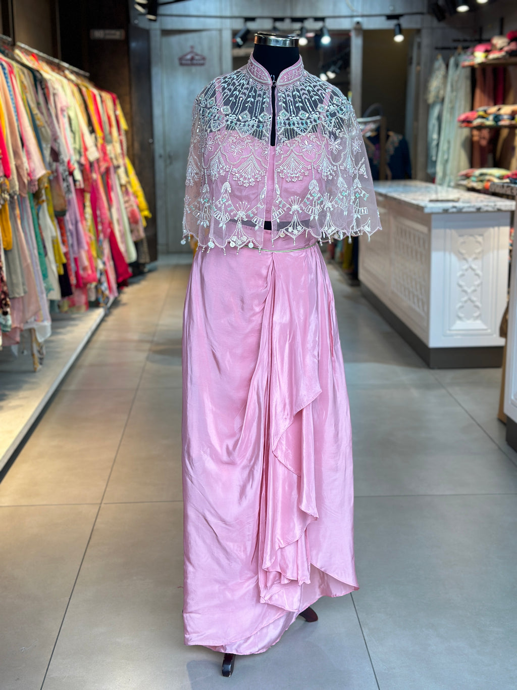 DESINGER SLIT SKIRT SET