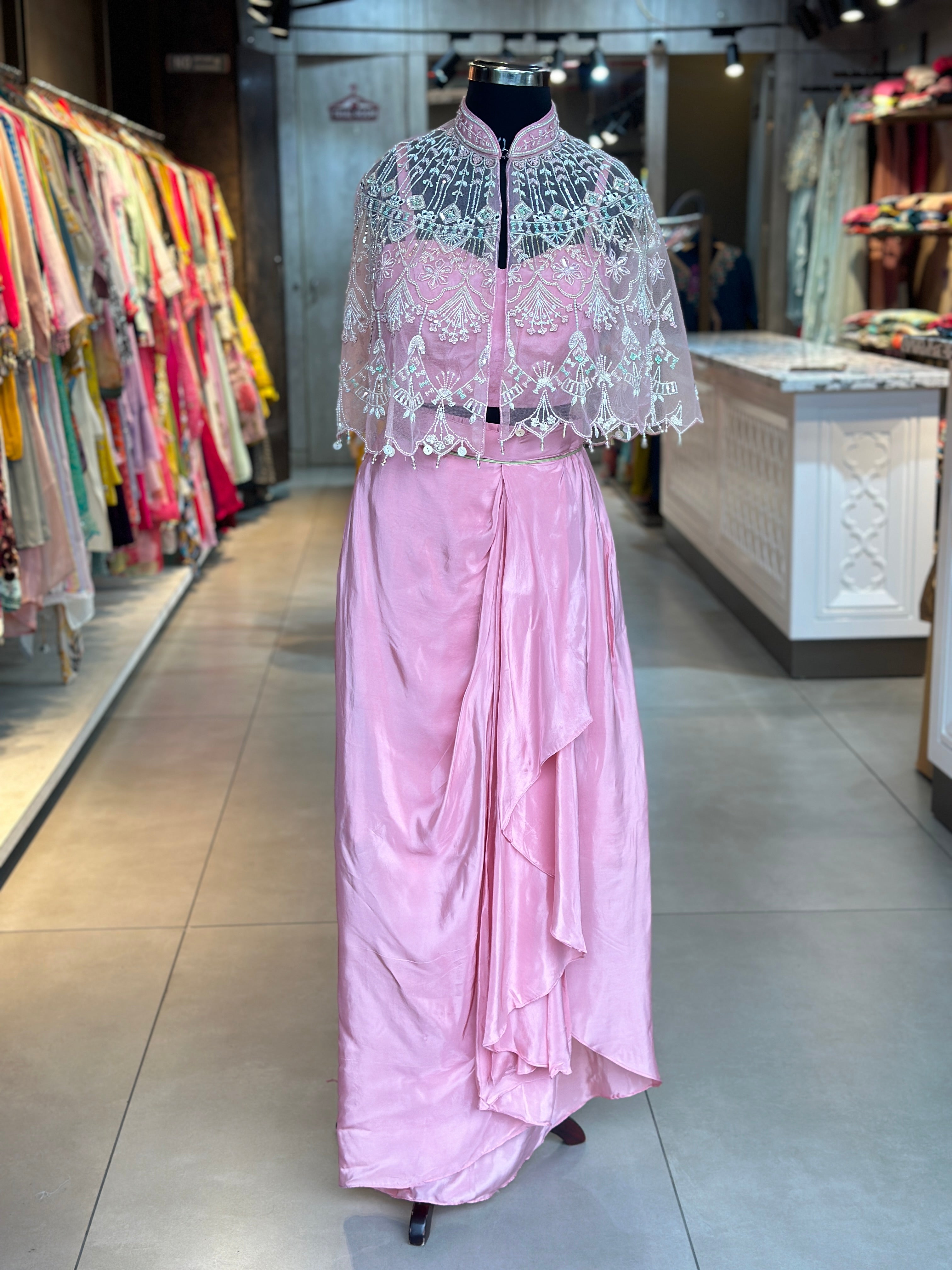 DESINGER SLIT SKIRT SET