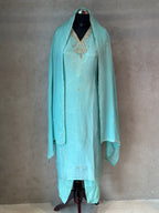 PURE ZARI TISSUE HANDWORK SUIT SET