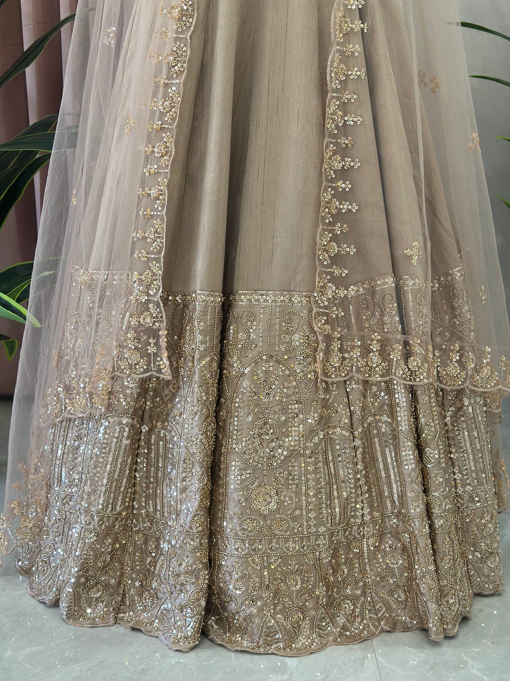 Handwork Anarkali Gown Set
