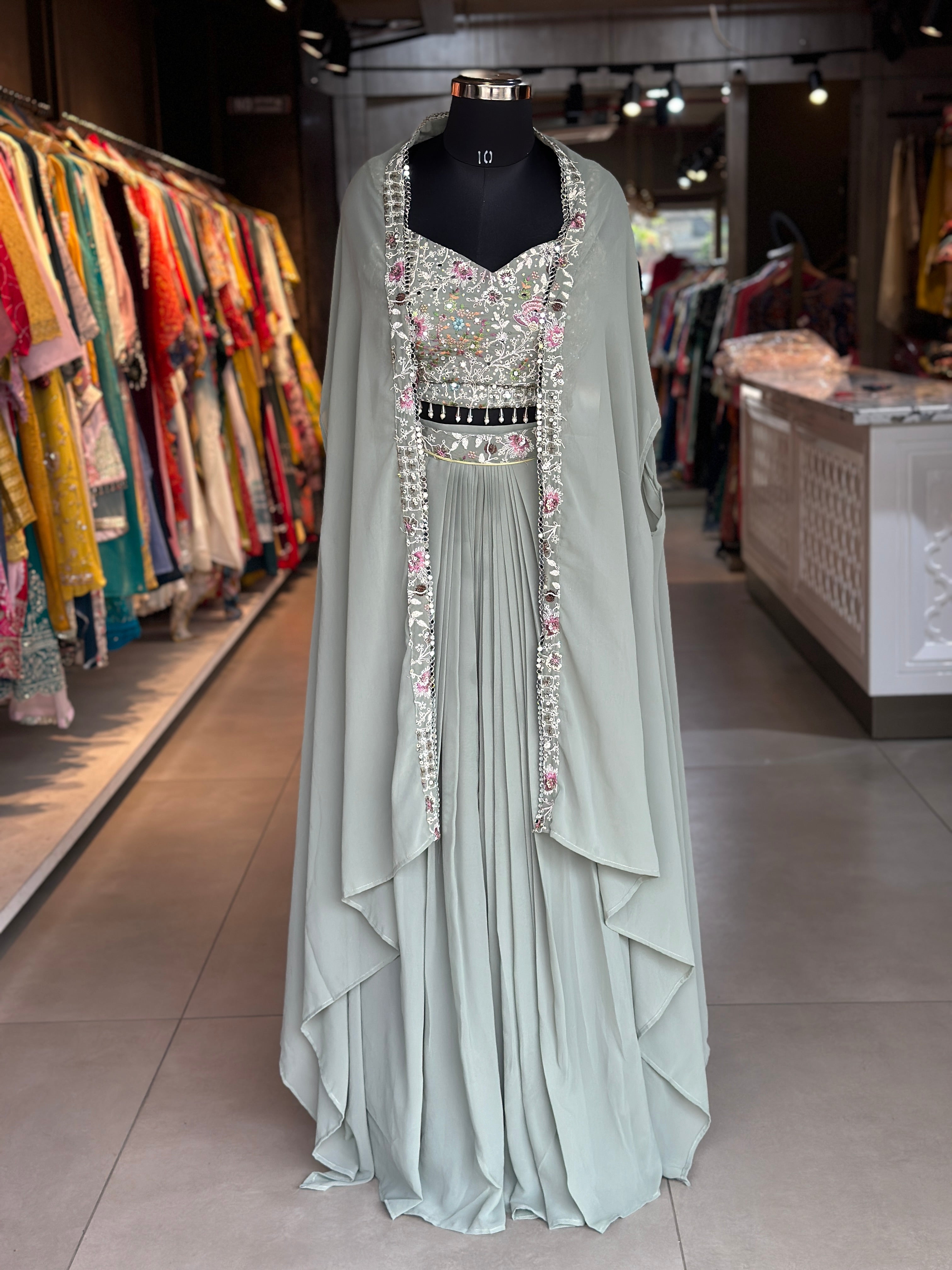 INDO-FUSION WITH SLIT SKIRT