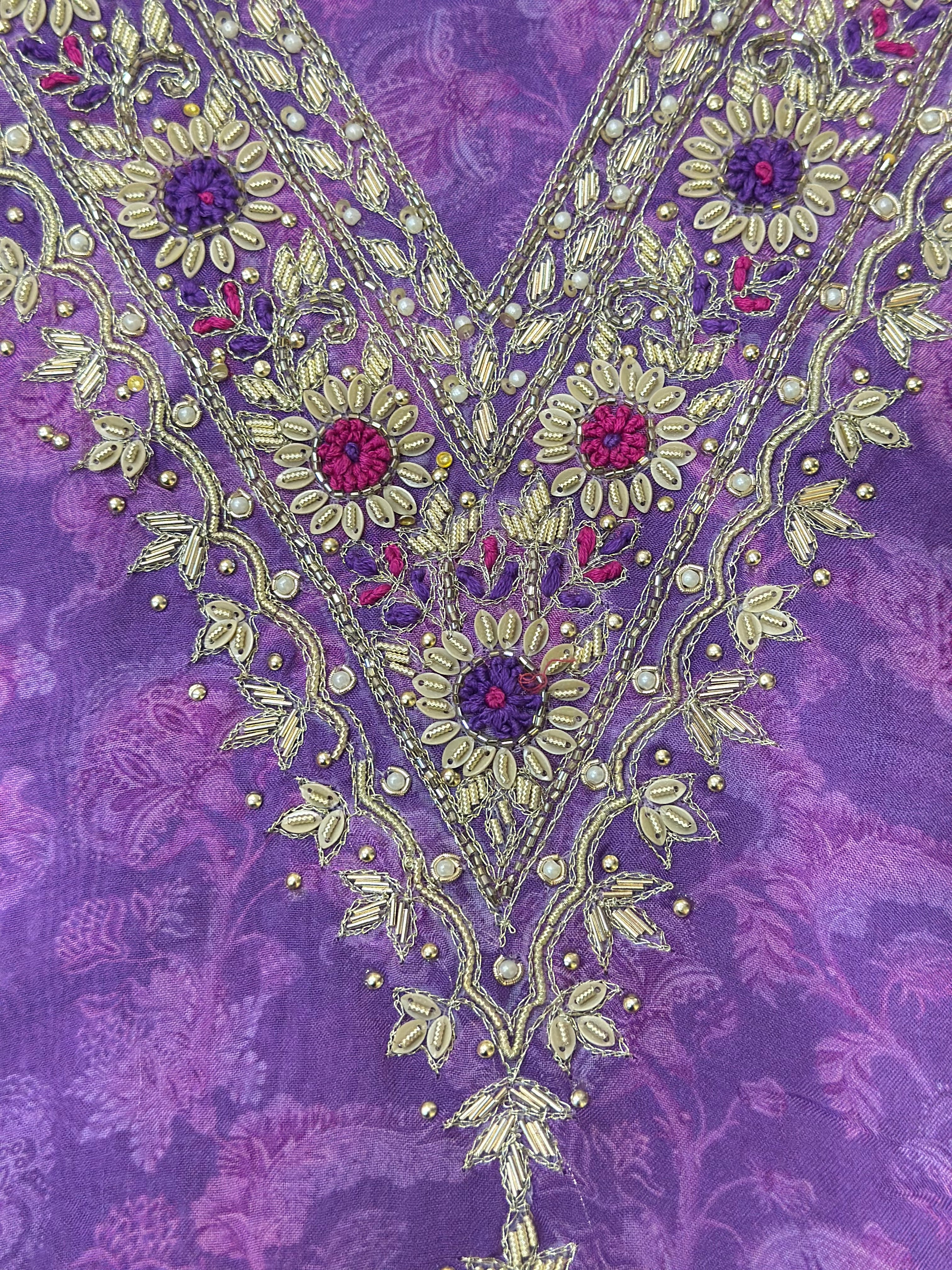 Floral Grace Unstitched Suit Set