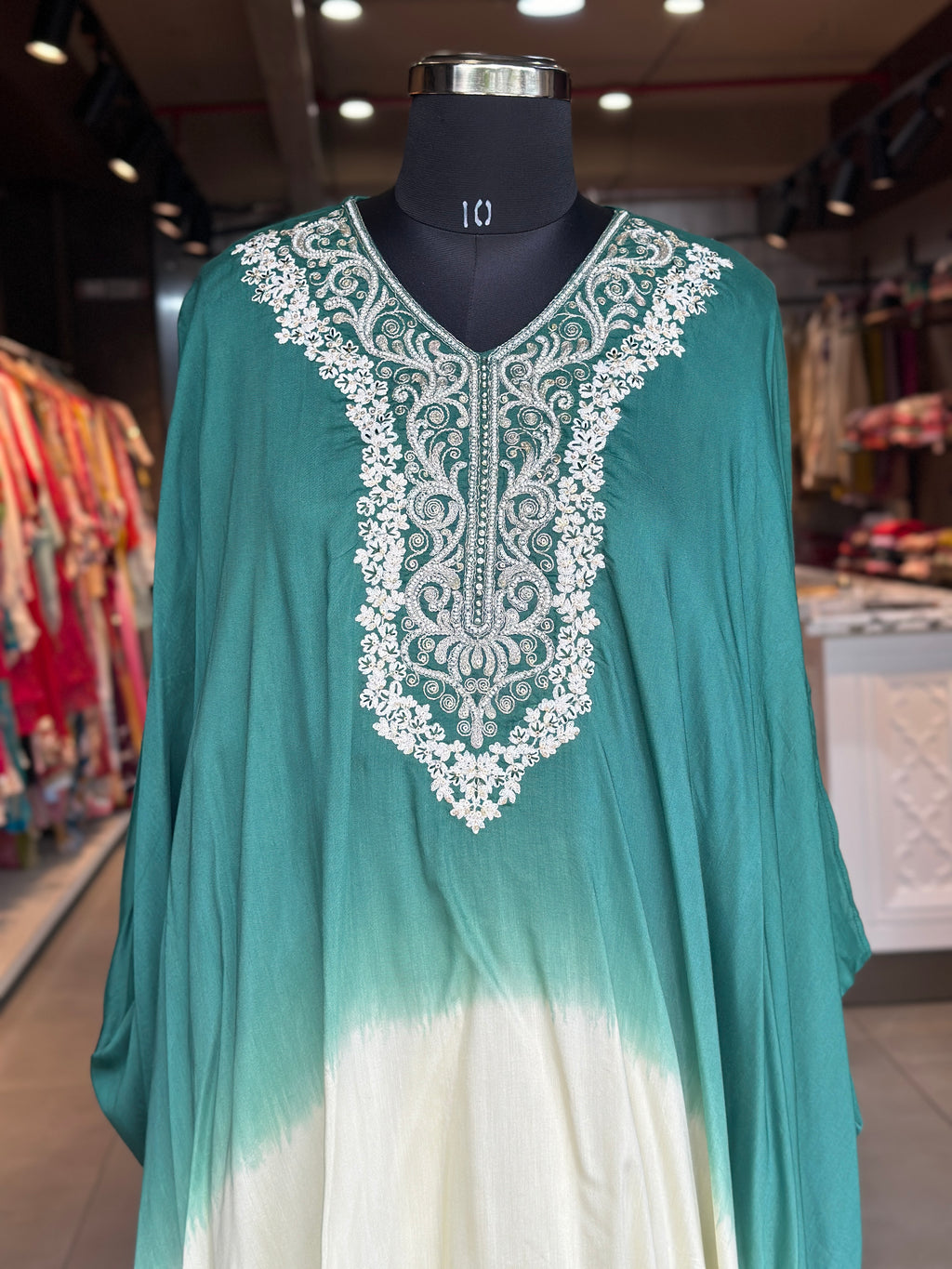 KAFTAN IN PEARL WORK